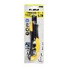 CUTTER 18 MM. CON 2 HOJAS ACERO SK5 BOTON AUTORETRACTIL HOJA PAVONADA NEGRA