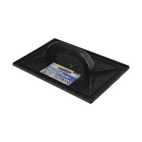 TALOCHA PLASTICO 27 X 18 CM. MANGO REDONDO NEGRO CON ALVEOLOS