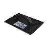 TALOCHA PLASTICO 27 X 18 CM. MANGO REDONDO NEGRO CON ALVEOLOS