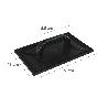 TALOCHA PLASTICO 27 X 18 CM. MANGO REDONDO NEGRO CON ALVEOLOS