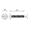 TORNILLO ROSCA METAL ALLEN DIN 7991 NEGRO METRICA M-3 LARGO 10MM METRICA M-4 LARGO 30MM