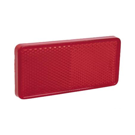 CATADIÓPTRICO RECTANGULAR ROJO 94 X 44 MM CON ADHESIVO