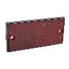 CATADIÓPTRICO RECTANGULAR ROJO 106 X 50 MM CON AGUJERO SIN TORNILLO