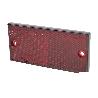 CATADIÓPTRICO RECTANGULAR ROJO 106 X 50 MM CON AGUJERO SIN TORNILLO