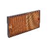 CATADIÓPTRICO RECTANGULAR ÁMBAR 106 X 50 MM CON AGUJERO SIN TORNILLO