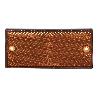 CATADIÓPTRICO RECTANGULAR ÁMBAR 106 X 50 MM CON AGUJERO SIN TORNILLO