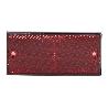 CATADIÓPTRICO RECTANGULAR ROJO 106 X 50 MM CON AGUJERO SIN TORNILLO CON ADHESIVO