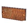 CATADIÓPTRICO RECTANGULAR ÁMBAR 106 X 50 MM CON AGUJERO SIN TORNILLO CON ADHESIVO