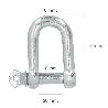 GRILLETE RECTO GALVANIZADO 10 MM. 3/8 USO DOMESTICO