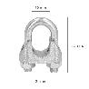 SUJETACABLES GALVANIZADO 12 MM. 1/2 USO DOMESTICO