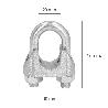 SUJETACABLES GALVANIZADO 20 MM. 3/4 USO DOMESTICO