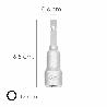 LLAVE VASO MAGNETICA 12 MM. (2 PIEZAS)