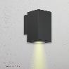 LAMPARA APLIQUE DOBLE GU10 IP65 NEGRO