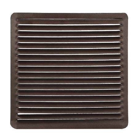 REJILLA VENTILACIÓN EMPOTRAR  17X17 CM. ALUMINIO MARRON