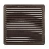 REJILLA VENTILACIÓN EMPOTRAR  17X17 CM. ALUMINIO MARRON