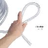 MANGUERA TRANSPARENTE NIVEL  4 X6 MM.  ROLLO 50 METROS