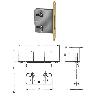 CERRADURA MUEBLE SIN LLAVE 32/20 MM.