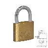 CANDADO LATON ARCO NORMAL  30 MM.