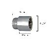 ALARGADERA REDONDA CROMO  1/2 X 10