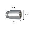 ALARGADERA REDONDA CROMO  1/2 X 20