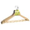 JUEGO PERCHAS DE MADERA RECTA 450 MM. (PACK 3 PIEZAS)