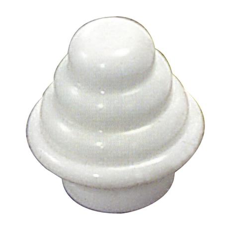 TERMINAL BARRA EXTERIOR TUBO 12 MM.Ø BLANCO