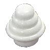 TERMINAL BARRA EXTERIOR TUBO 12 MM.Ø BLANCO