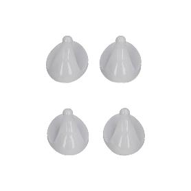 COLGADOR ORYX BLANCO PEQUEÑO (BLISTER 4 UNIDADES ) ADHESIVO