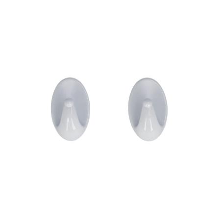 COLGADOR ORYX  BLANCO GRANDE (BLISTER  2 UNIDADES) ADHESIVO