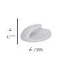 COLGADOR ORYX  BLANCO GRANDE (BLISTER  2 UNIDADES) ADHESIVO