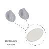 COLGADOR ORYX  BLANCO GRANDE (BLISTER  2 UNIDADES) ADHESIVO