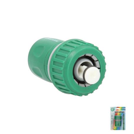 CONECTOR MANGUERA PLASTICO 3/4 CON STOP  BLISTER
