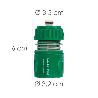 CONECTOR MANGUERA PLASTICO 1/2 CON STOP  BLISTER