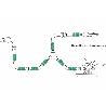 CONECTOR MANGUERA PLASTICO 1/2 CON STOP  BLISTER