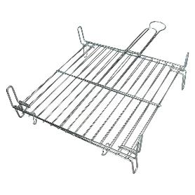 PARRILLA BARBACOA DOBLE 50X50 CM.