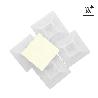 BASE ADHESIVA PARA BRIDAS 28X28 MM. BLANCA BOLSA 100 UNIDADES