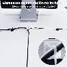 BASE ADHESIVA PARA BRIDAS 28X28 MM. BLANCA BOLSA 100 UNIDADES