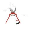 TIJERAS VENDIMIAR FORJADA CURVA  1 MANO 18 CM.
