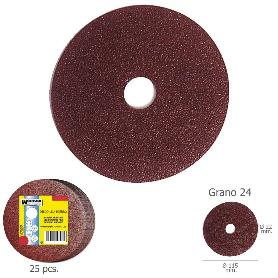 DISCO LIJA HIERRO 115X22 MM. GRANO  24 (PAQUETE 25 UNIDADES)