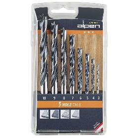 ESTUCHE BROCAS ALPEN MADERA   8 PIEZAS