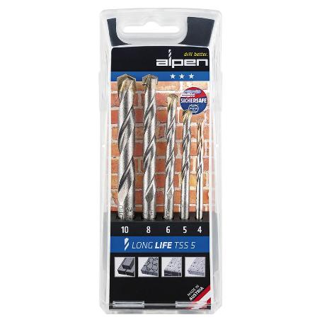 ESTUCHE BROCAS ALPEN WIDIA LONG LIFE 5 PIEZAS