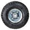 RUEDA CARRETILLA ALMACEN / SACOS  NEUMÁTICA LLANTA GALVANIZADA EJE DESCENTRADO Ø 20 MM.