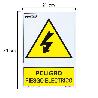 CARTEL PELIGRO ELECTRICO 21X 30 (ALT.) CM.