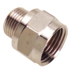 ADAPTADOR ALARGUE HEMBRA 1/4 - MACHO 1/4 (BLISTER 2 PIEZAS)