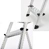 ESCALERA ALUMINIO 3 PELDAÑOS PLEGABLE, USO DOMÉSTICO, ANTIDESLIZANTE, LIGERA Y RESISTENTE