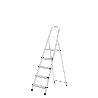 ESCALERA ALUMINIO 5 PELDAÑOS PLEGABLE, USO DOMÉSTICO, ANTIDESLIZANTE, LIGERA Y RESISTENTE