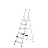 ESCALERA ALUMINIO 6 PELDAÑOS PLEGABLE, USO DOMÉSTICO, ANTIDESLIZANTE, LIGERA Y RESISTENTE