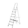 ESCALERA ALUMINIO 7 PELDAÑOS PLEGABLE, USO DOMÉSTICO, ANTIDESLIZANTE, LIGERA Y RESISTENTE