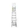 ESCALERA ALUMINIO 7 PELDAÑOS PLEGABLE, USO DOMÉSTICO, ANTIDESLIZANTE, LIGERA Y RESISTENTE