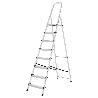 ESCALERA ALUMINIO 8 PELDAÑOS PLEGABLE, USO DOMÉSTICO, ANTIDESLIZANTE, LIGERA Y RESISTENTE